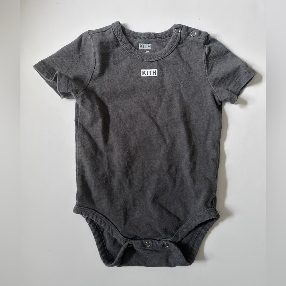12-18M Kith Charcoal Baby Onesie
